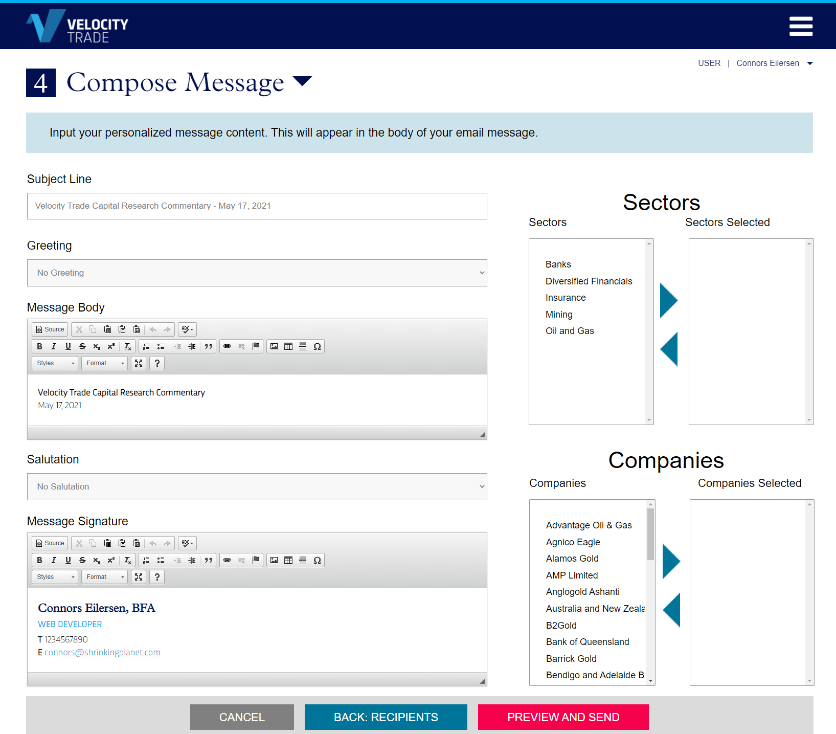 Email Composition Tools and Features